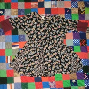 90s Rayon Babydoll Dress